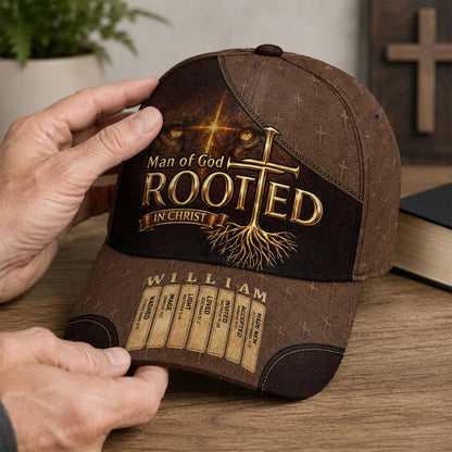 Rooted In Christ - Personalized Classic Cap - Gift For Dad