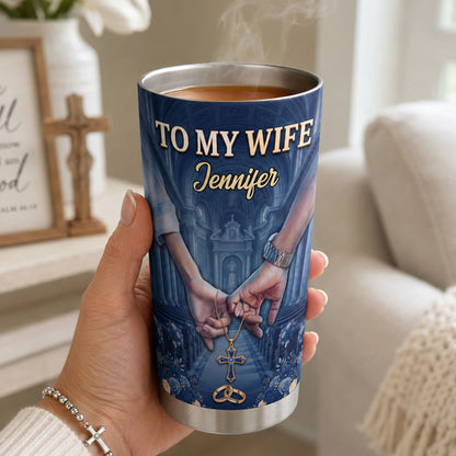 I Choose You - Personalized Stainless Steel Tumbler for Wife