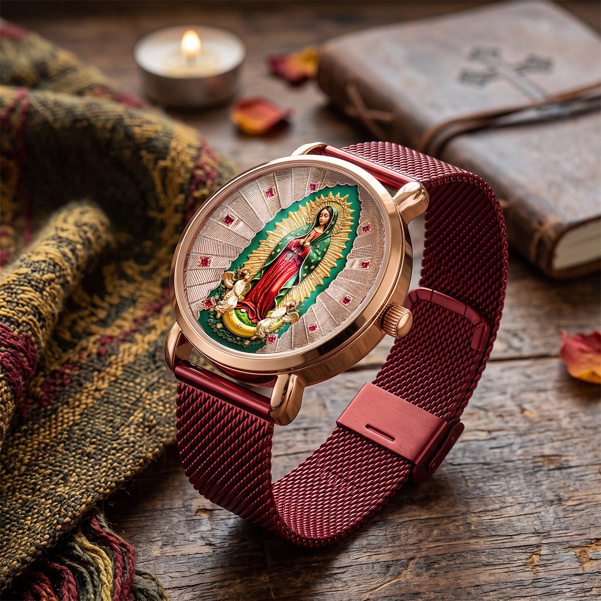 Our Lady Of Guadalupe - Personalized Women's Wrist Watch TC100026