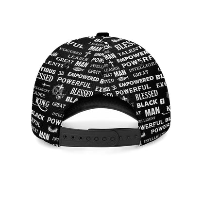 God Says I Am Black Man - Personalized Classic Cap