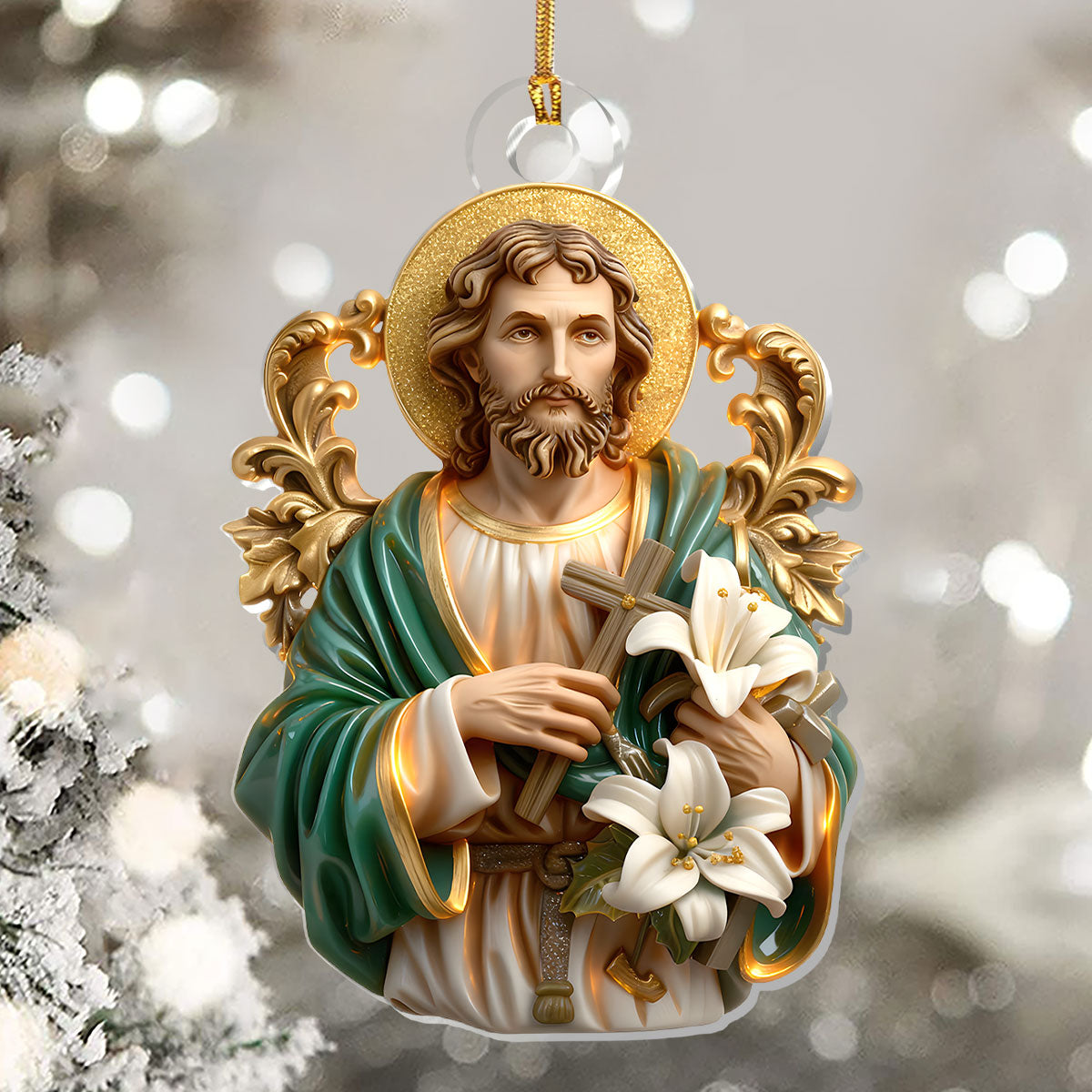 Faithful Carpenter - Acrylic Ornament - Christian Home Decor GOJS10048