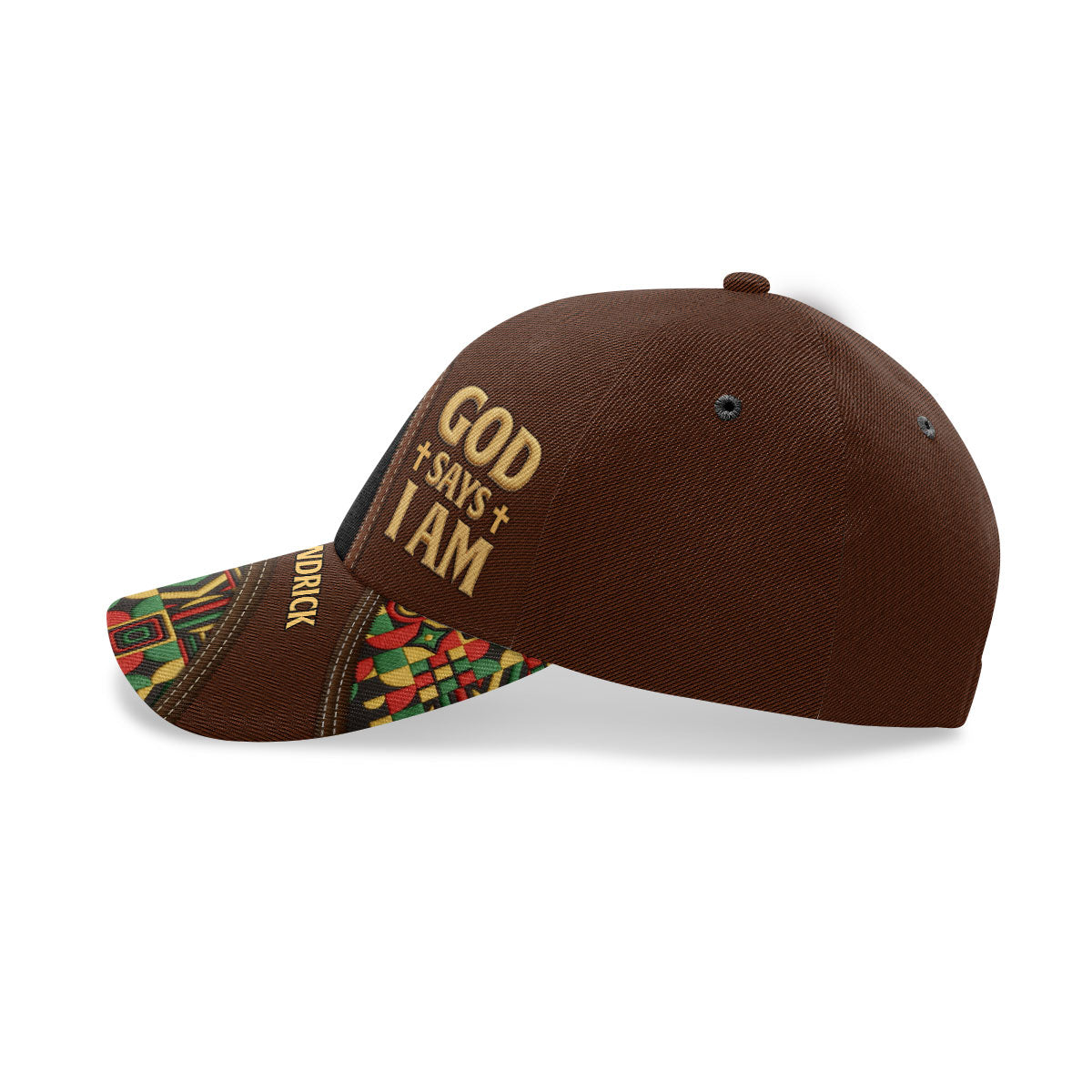 Black Man Of Faith - Personalized Classic Cap - Gift For Christian Men