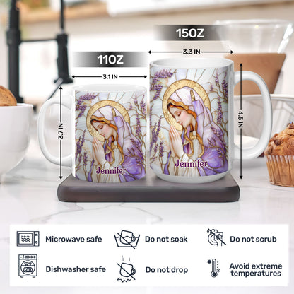 Faith Floral - Personalized Ceramic Coffee Mug