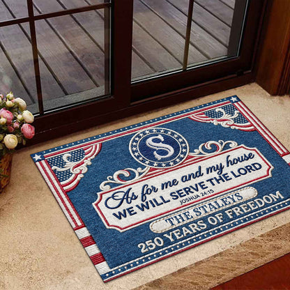 Serve the Lord - Custom Doormat Faith Home Decor GDMJS10010