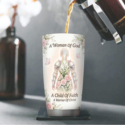 A Woman Of God - Personalized Stainless Steel Tumbler