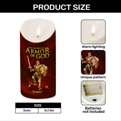 Armor Of God - Personalized Flameless LED Candle
