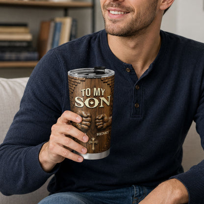Encouragement from Dad - Personalized Stainless Steel Tumbler