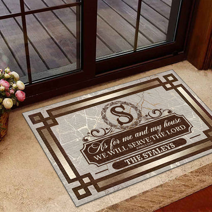 Bible Verse - Personalized Doormat for Home GDMJS10038