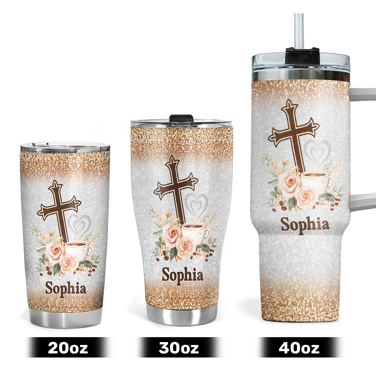 Faith Quote - Personalized Stainless Steel Tumbler
