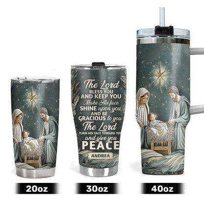 Faith-Inspired Gift for Family - Personalized Stainless Steel Tumbler