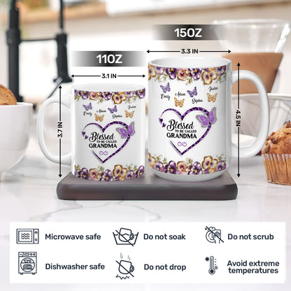 Blessed To Be Called Nana - Personalized Coffee Mug
