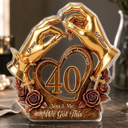 You & Me We Got This - Personalized Acrylic Plaque GAPJS10016