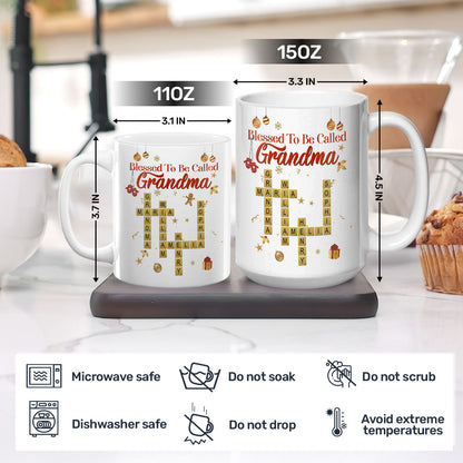 Blessed To Be Called Grandma - Personalized Ceramic Coffee Mug