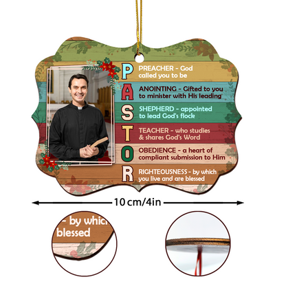 Preacher Gift - Personalized Wooden Ornament GOJS10235