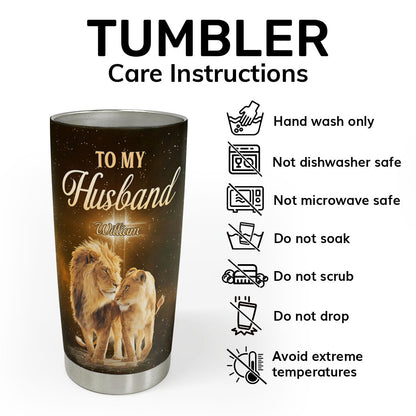 God Blessed The Broken Road - Personalized Stainless Steel Tumbler