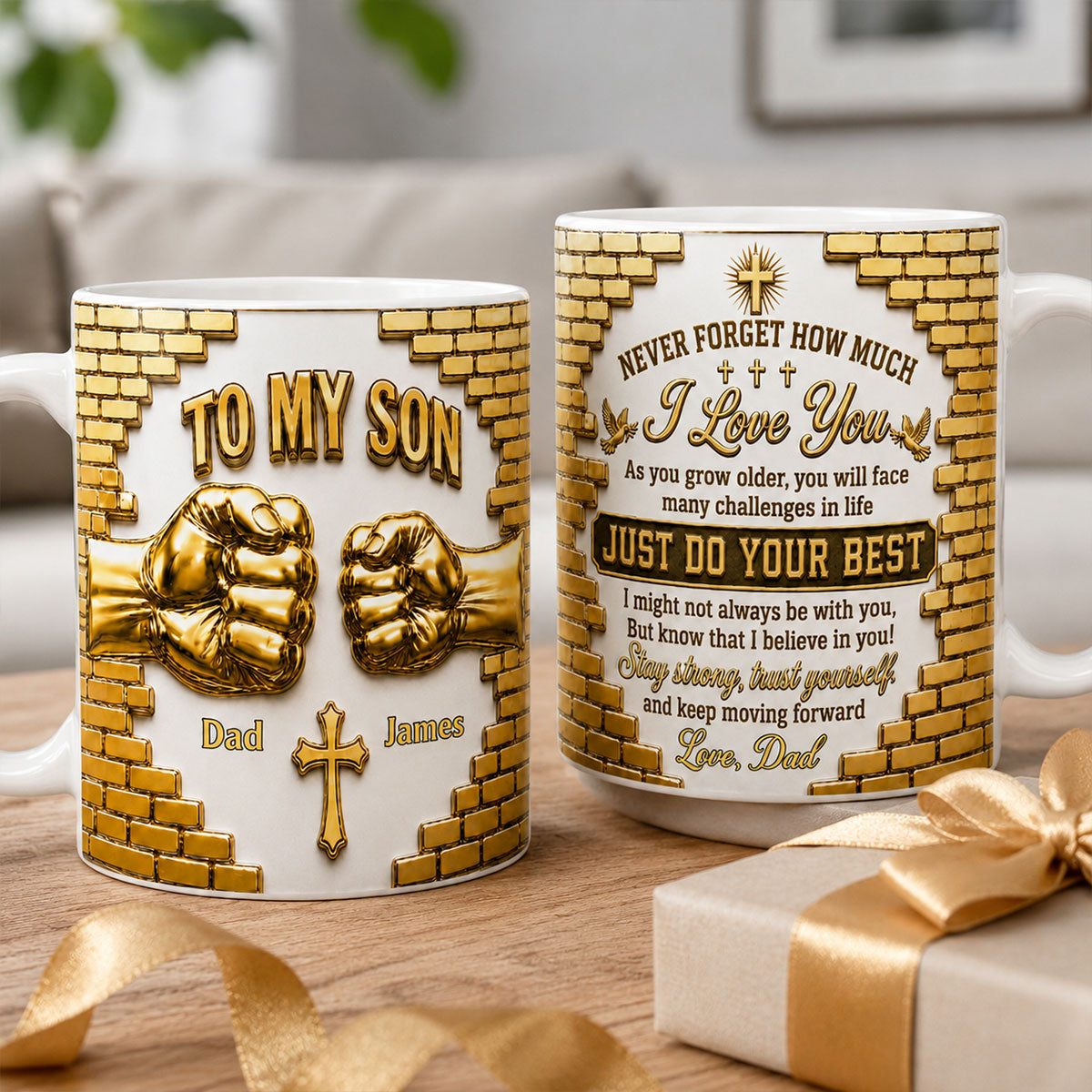 Just Do Your Best - Personalized Ceramic Coffee Mug