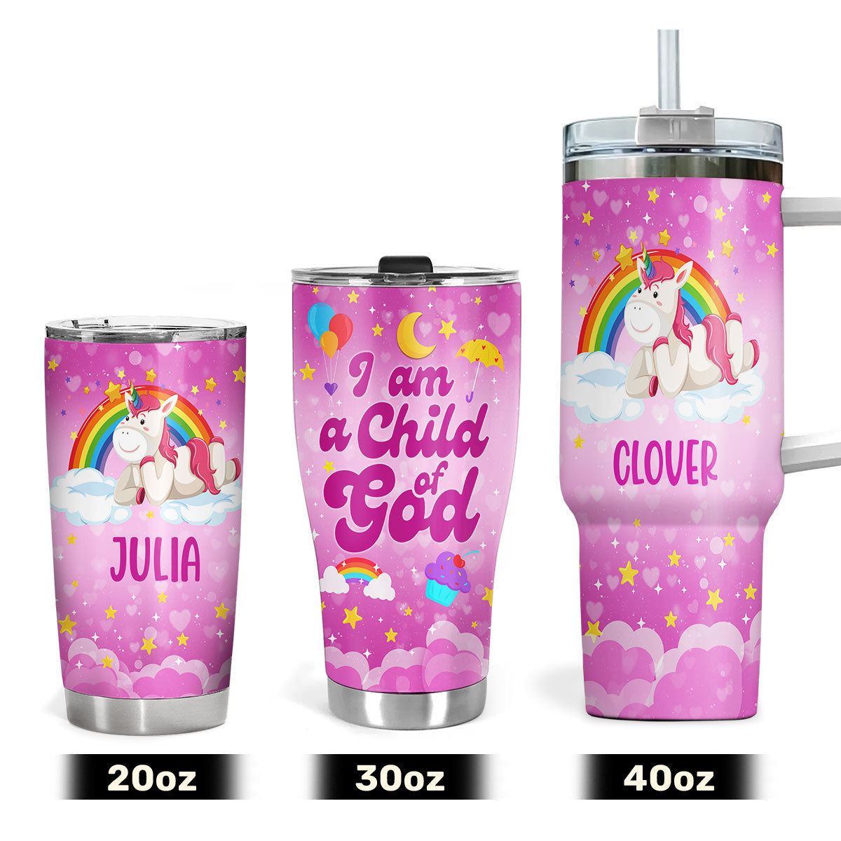 I Am A Child Of God - Personalized Stainless Steel Tumbler