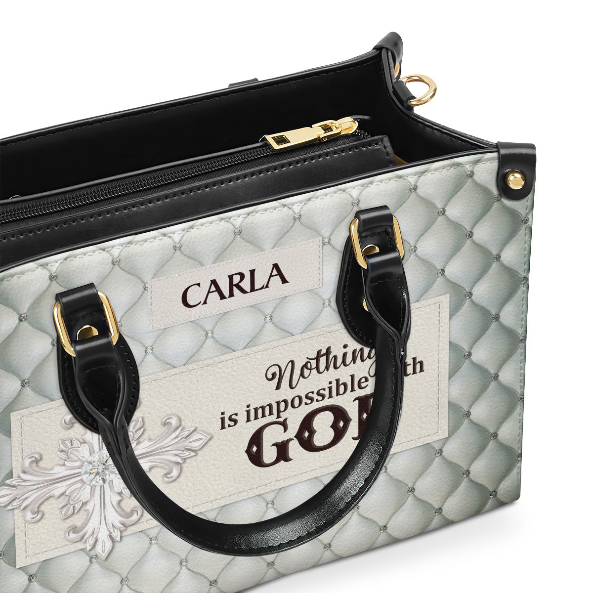 Faith-Inspired - Personalized Leather Handbag GMJSLB200089