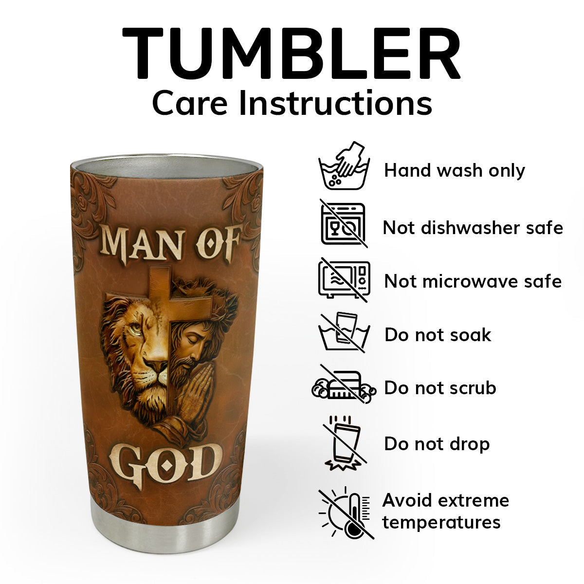 Faithful Drinkware - Personalized Stainless Steel Tumbler