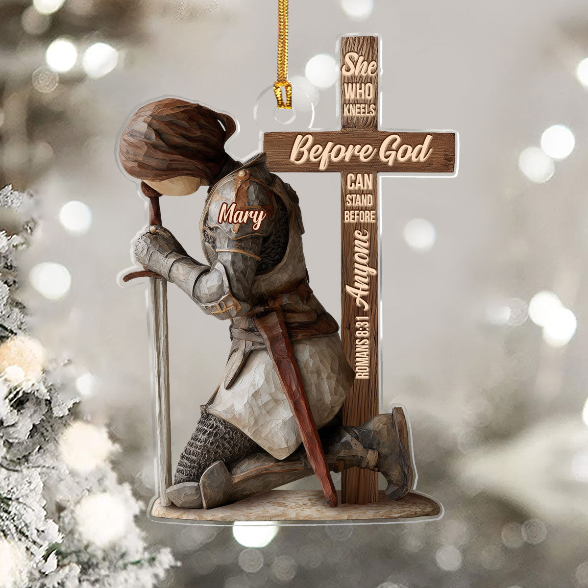 Faith-Themed - Personalized Acrylic Ornament GOJS10314