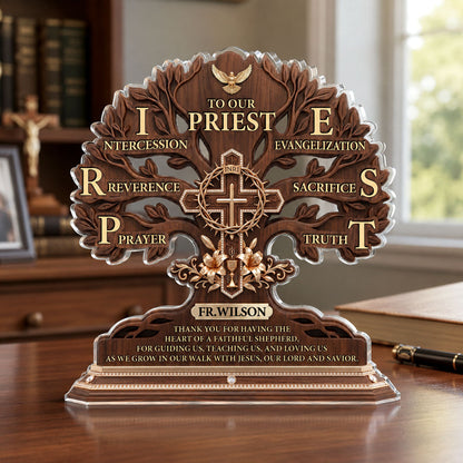 Heart of a Faithful Shepherd - Custom Acrylic Plaque GAPJS10030