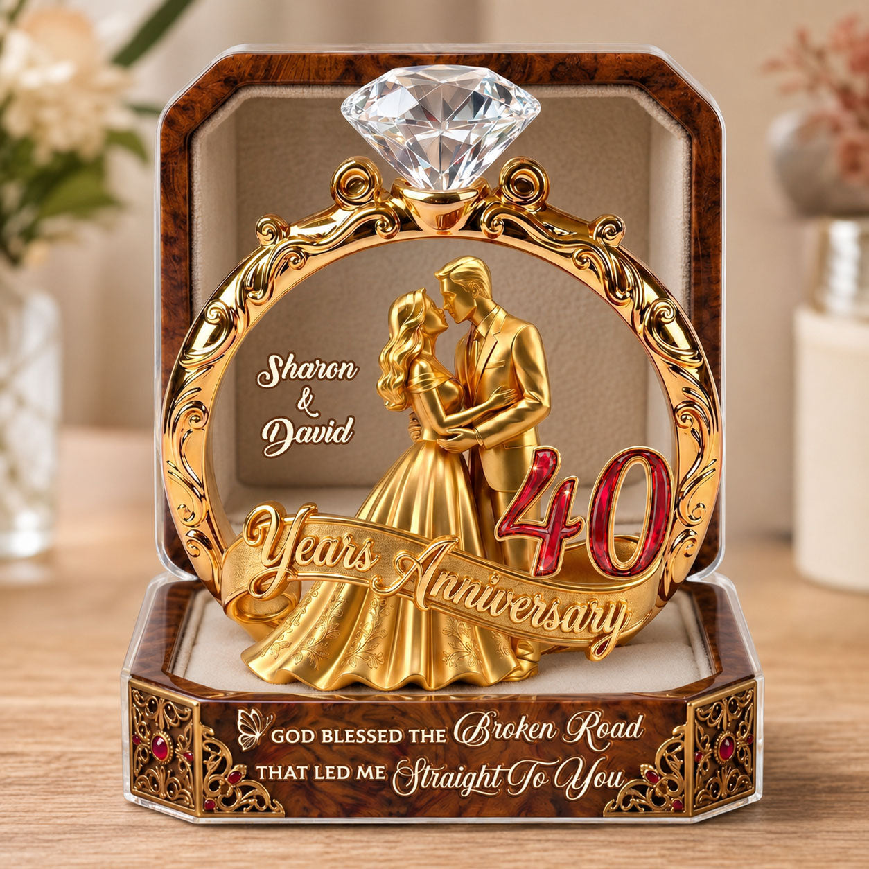 From First Kiss to Last Breath - Personalized Acrylic Plaque GAPJS10023