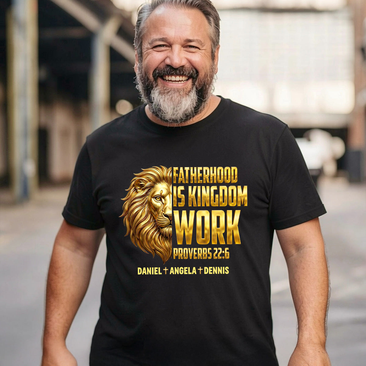 Fatherhood Is Kingdom Work - Personalized 2D Unisex T-shirt GMJSTS200026