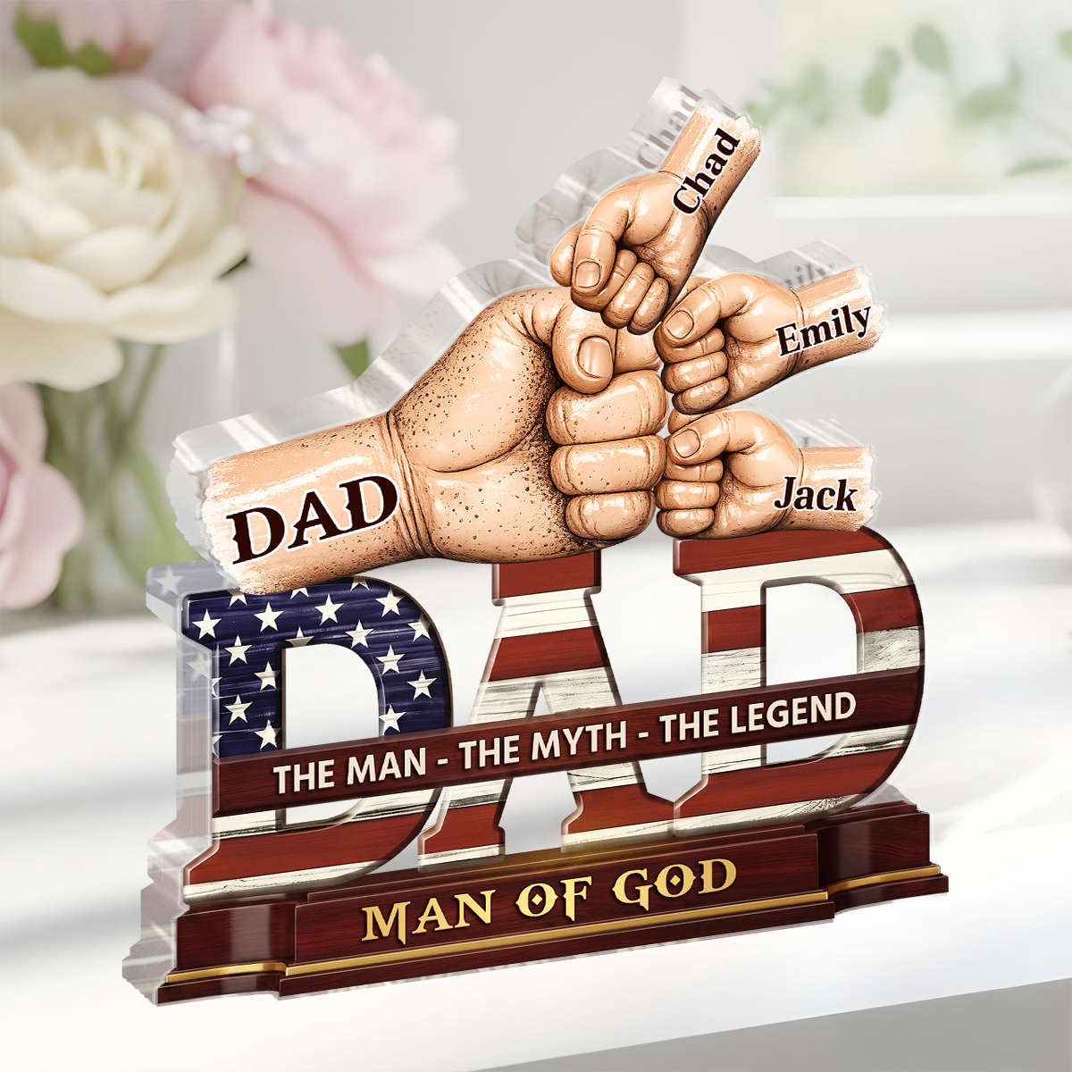 The Man The Myth The Legend - Personalized Acrylic Plaque GAPJS10047