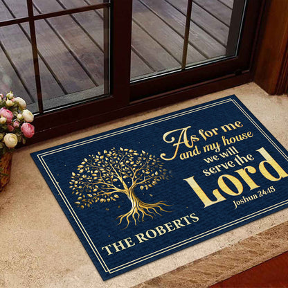 Rooted In Faith - Personalized Doormat - Christian Home Decor