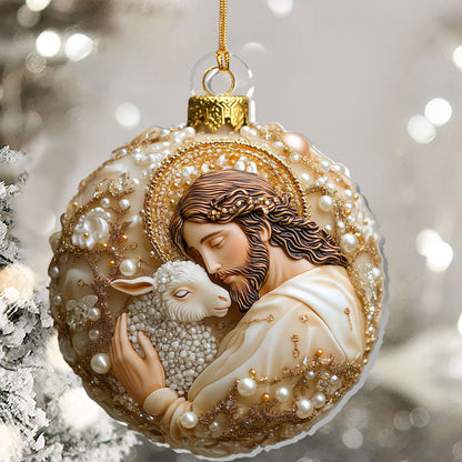 Jesus The Good Shepherd - Acrylic Ornament - Gift for Family GOJS10054