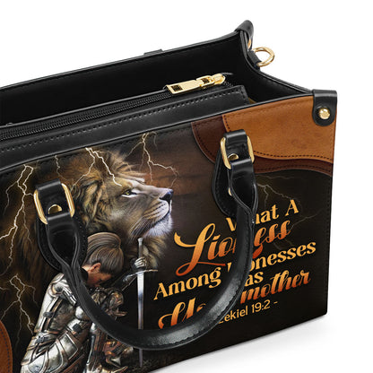 Faith-Based Quote - Personalized Leather Handbag GMJSLB200093