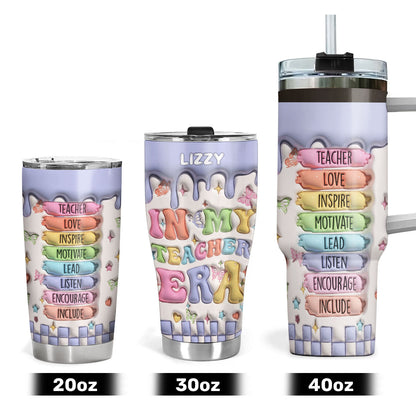 In My Teacher Era - Personalized Stainless Steel Tumbler