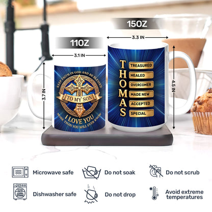 Keep Faith In God - Personalized Ceramic Coffee Mug