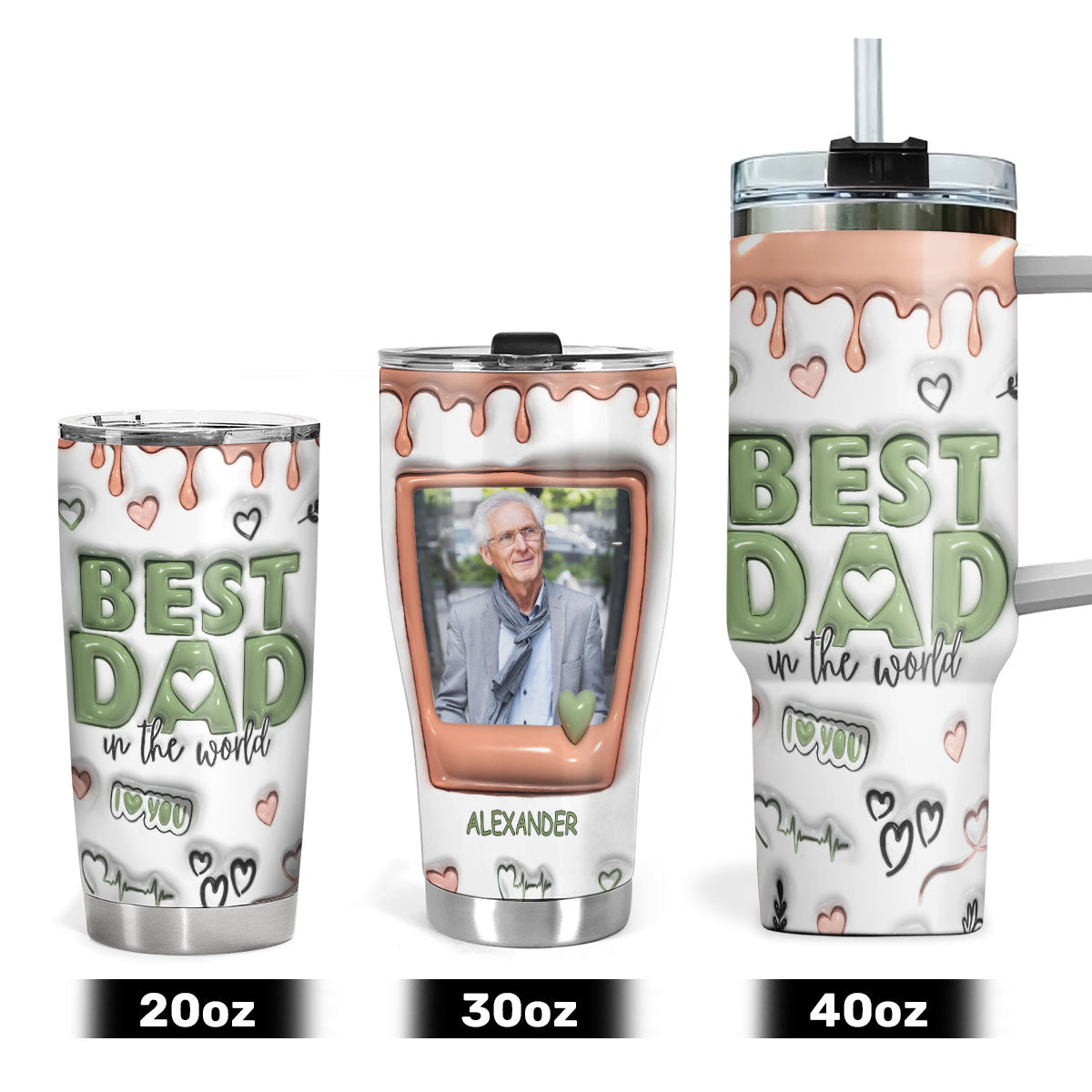 Best Dad In The World - Personalized Stainless Steel Tumbler