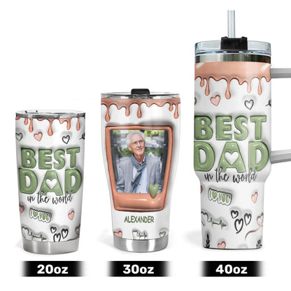 Best Dad In The World - Personalized Stainless Steel Tumbler
