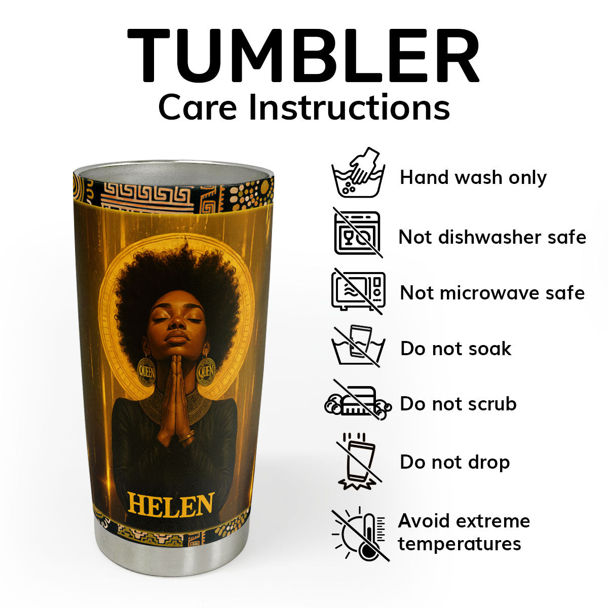 God Designed Me - Personalized Stainless Steel Tumbler