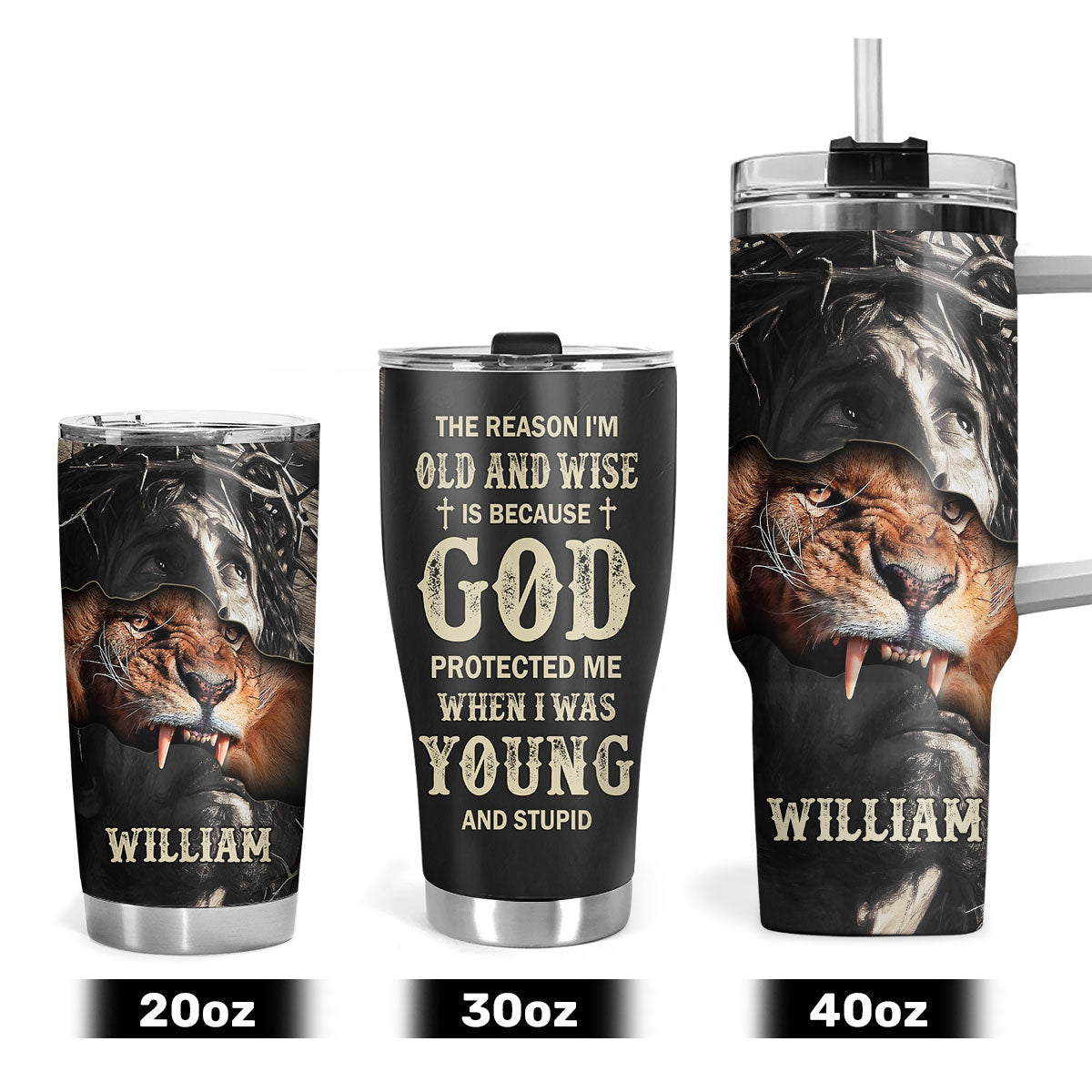 Religious Quote - Personalized Stainless Steel Tumbler 20oz
