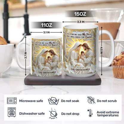 As For Me And My House - Personalized Ceramic Coffee Mug