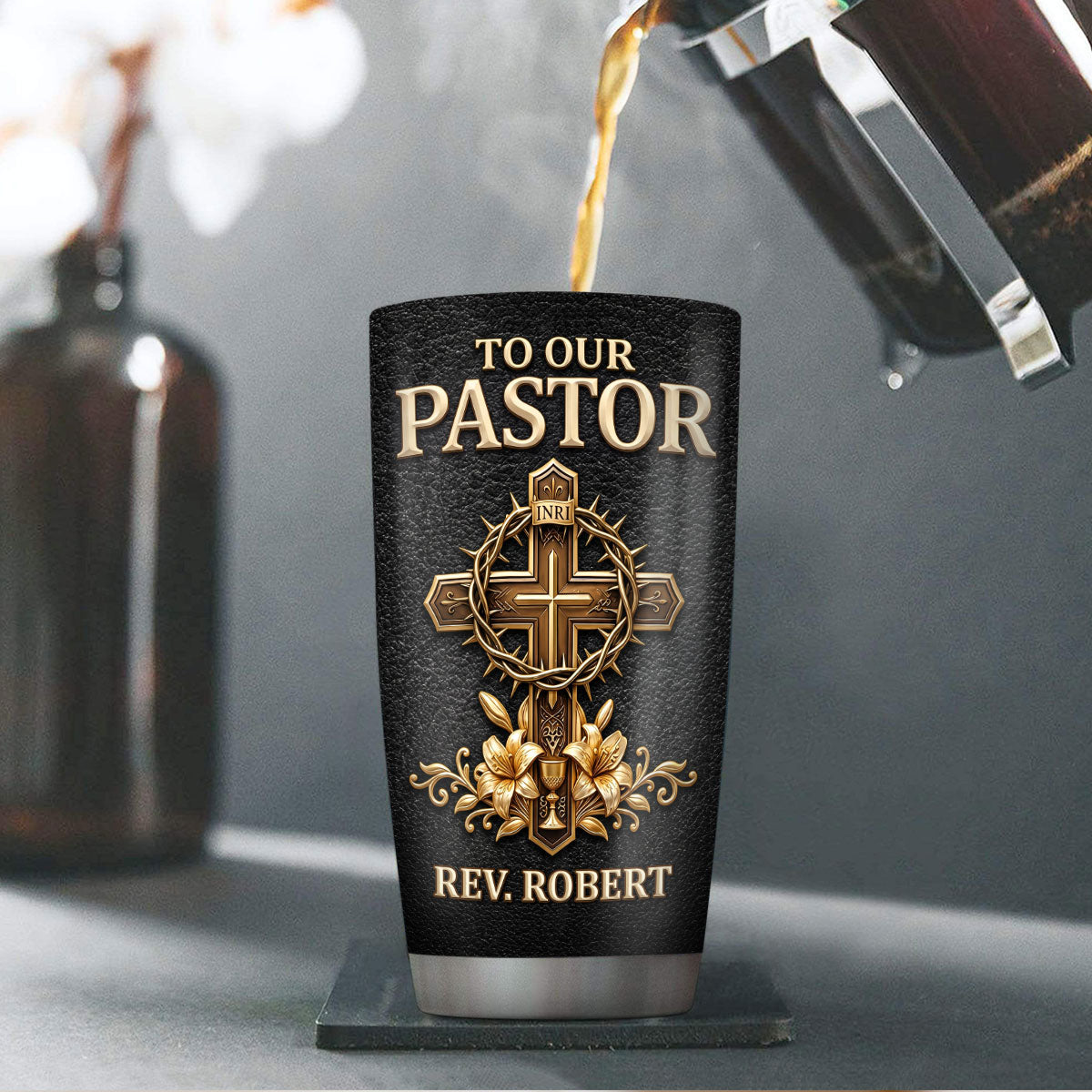 Heart of a Servant Leader - Personalized Stainless Steel Tumbler