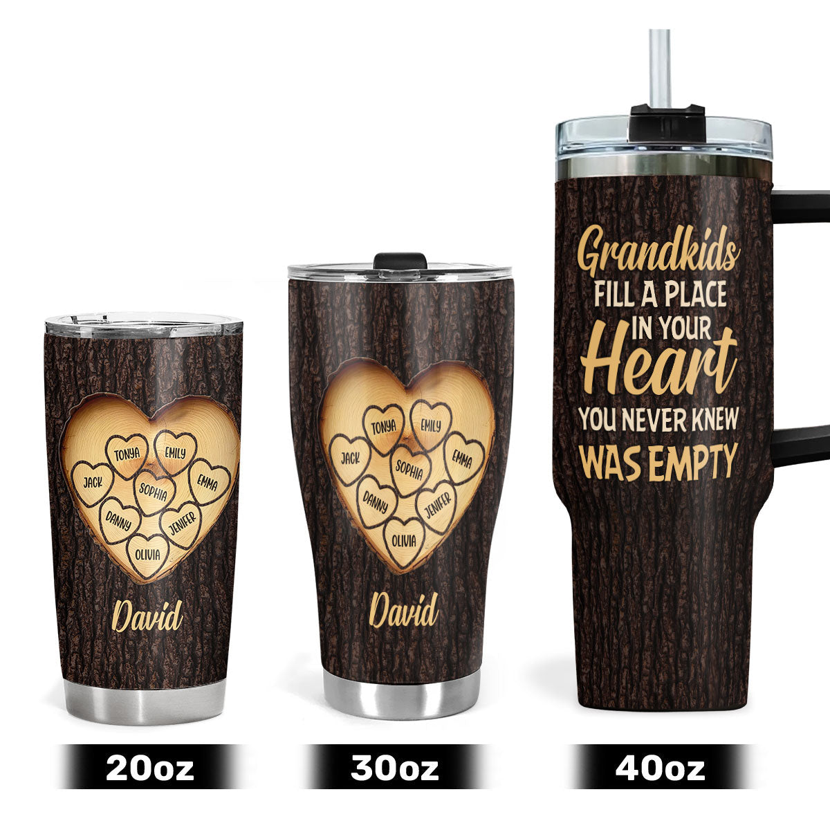 Family Love - Personalized Stainless Steel Tumbler