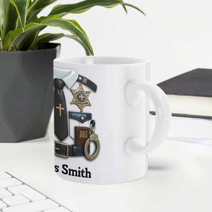 Shielded By Faith - Personalized Ceramic Coffee Mug