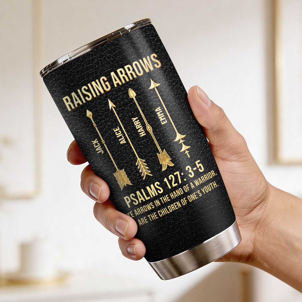 Psalm 127:3-5 Father's Day Tumbler - Personalized Stainless Steel