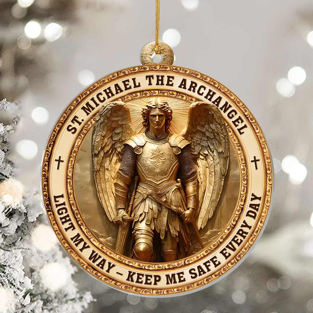Archangel Michael Guardian - Acrylic Ornament GOJS10057