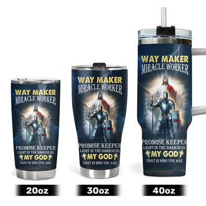 Way Maker Miracle Worker - Personalized Stainless Steel Tumbler
