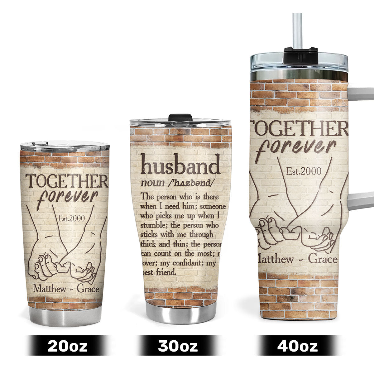 Husband Definition - Personalized Stainless Steel Tumbler