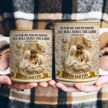 As For Me And My House - Personalized Coffee Mug