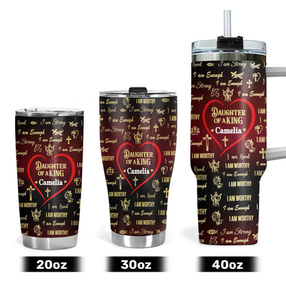 Daughter Of The King - Personalized Stainless Steel Tumbler