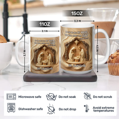 As For Me And My House - Personalized Coffee Mug