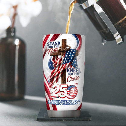 Stand For The Flag - Personalized Stainless Steel Tumbler