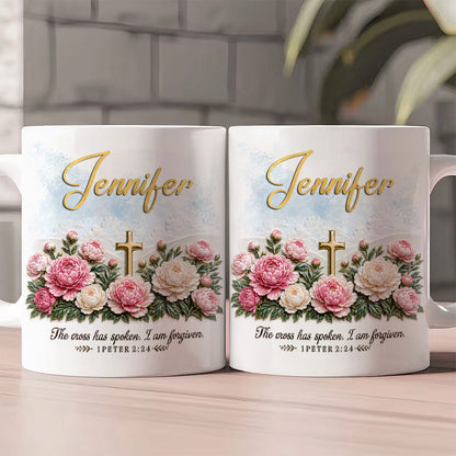 I Am Forgiven - Personalized Christian Coffee Mug